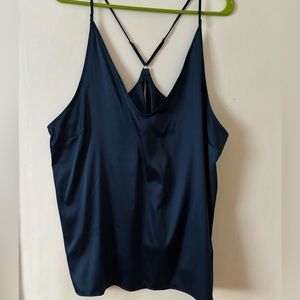 Deep Blue Silk Cami